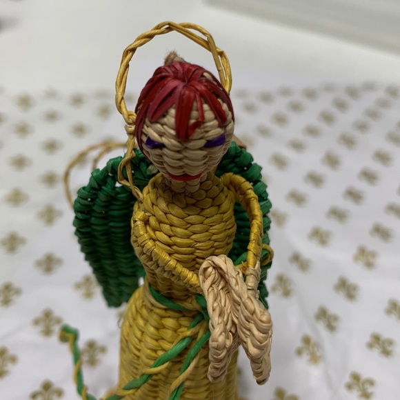 Straw woven doll Angel ornament - Picture 8 of 11